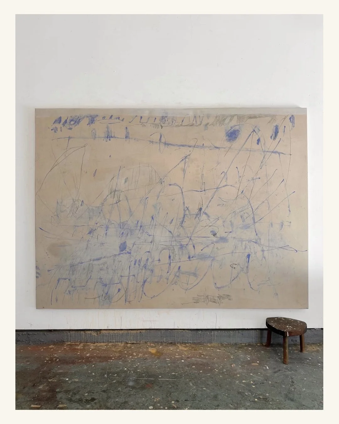 Blue abstract painting by Jonathan Todryk