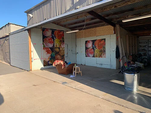 Flowers painting by Russell Young