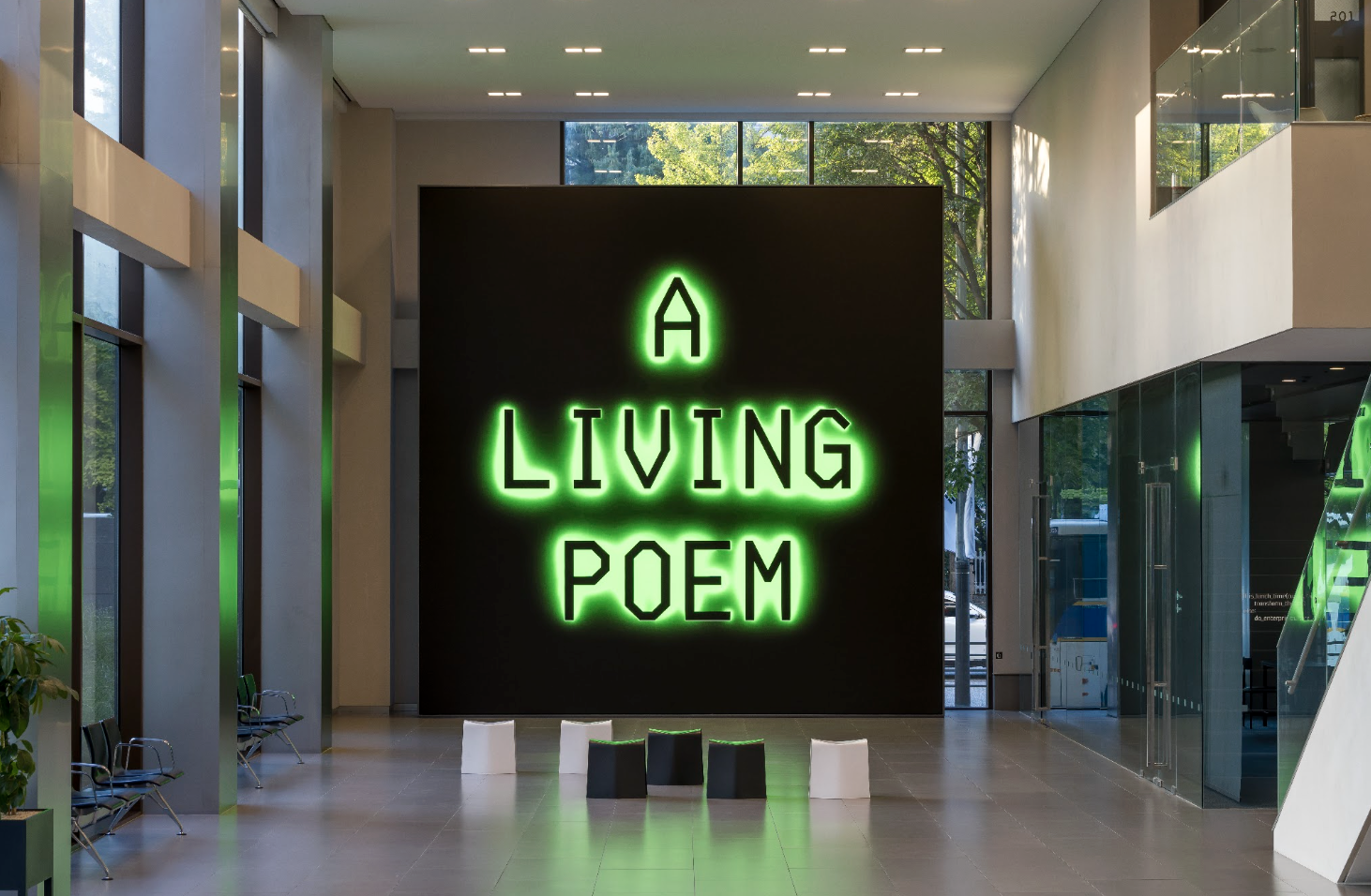 A LIVING POEM exhibited at MoMA
