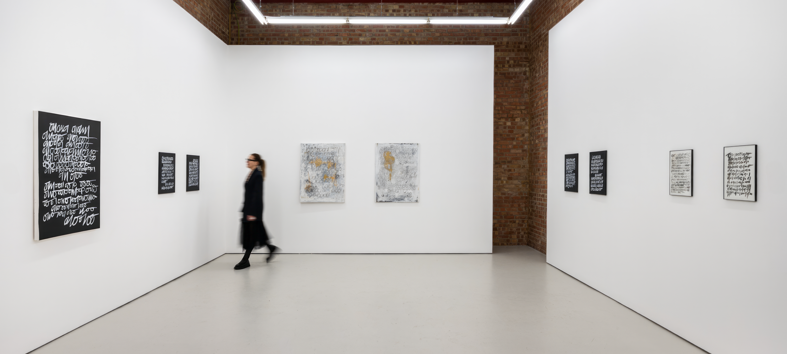 Installation view of B1NARY 0DES at Annka Kultys Gallery, London